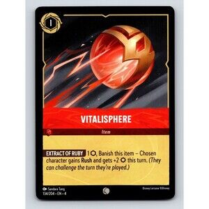 Vitalisphere Extract Of Ruby Rush Ability Red Colorful Disney Lorcana
